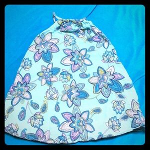EUC old navy girls teal blue paisley dress size 5T